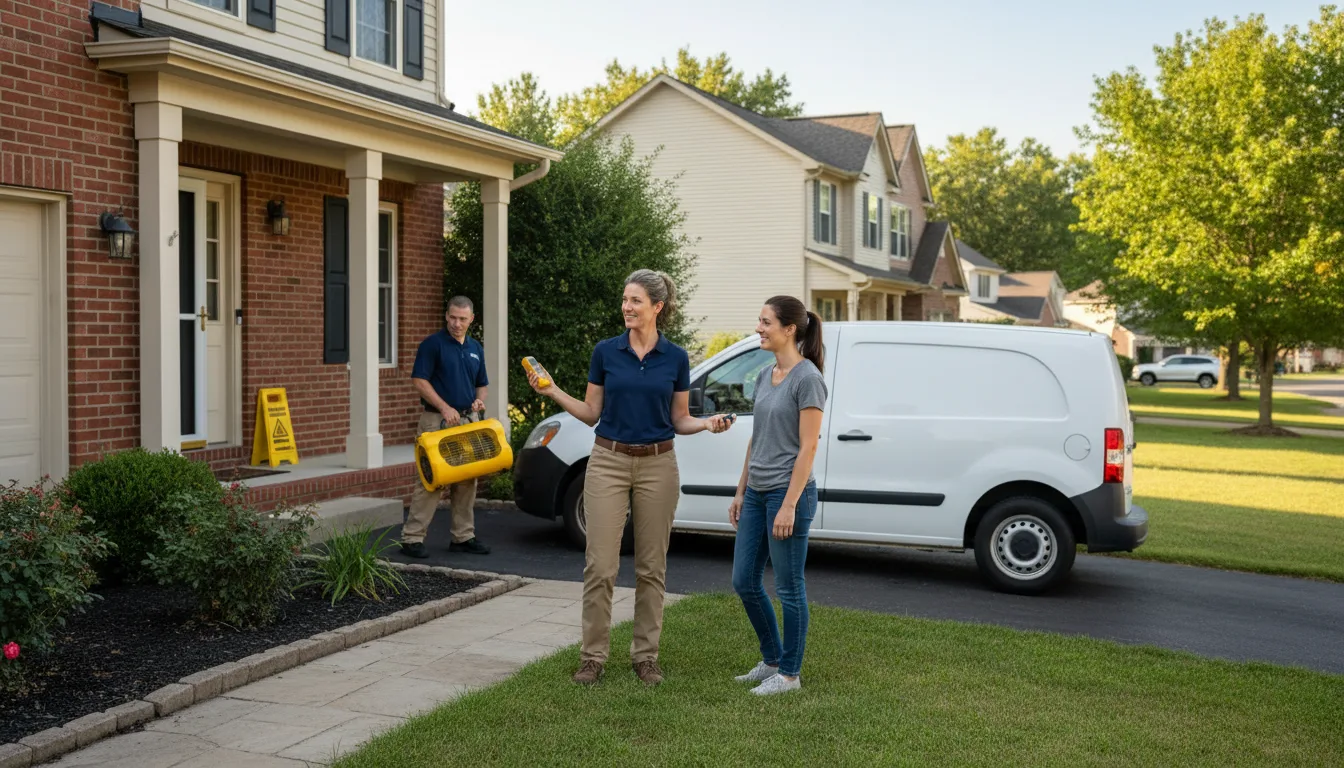 Water restoration image for Dehumidification And Cleanup Services in Triadelphia, WV